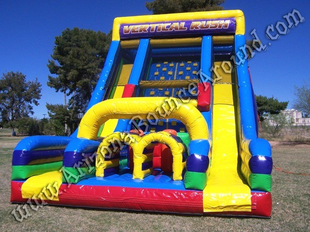 Vertical rush inflatable obstacle course rental Phoenix Arizona, California